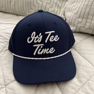 NEW It’s Tee Time PGA Tour Rope SnapBack hat navy white